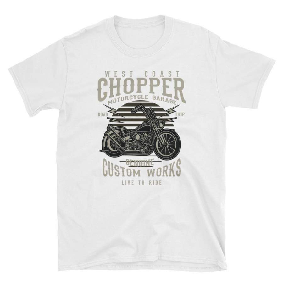 West Coast Chopper Biker Vintage Poster T-Shirt