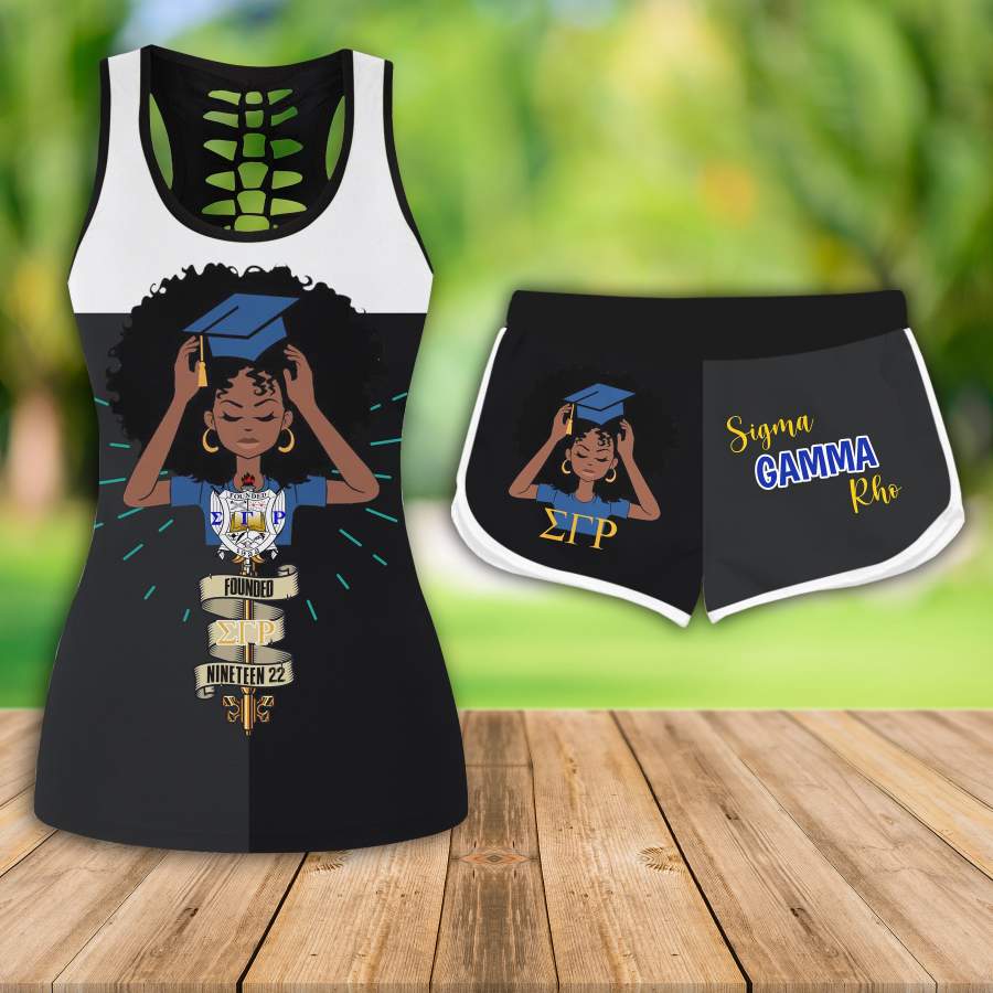 SIGMA GAMMA RHO HOLLOW TANKTOP AND SPORT SHORT OUTFIT 3