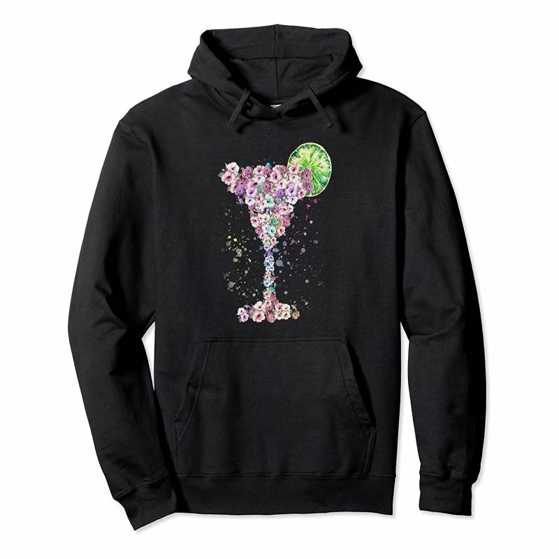 Watercolor Flower Margarita Pullover Hoodie, T Shirt, Sweatshirt