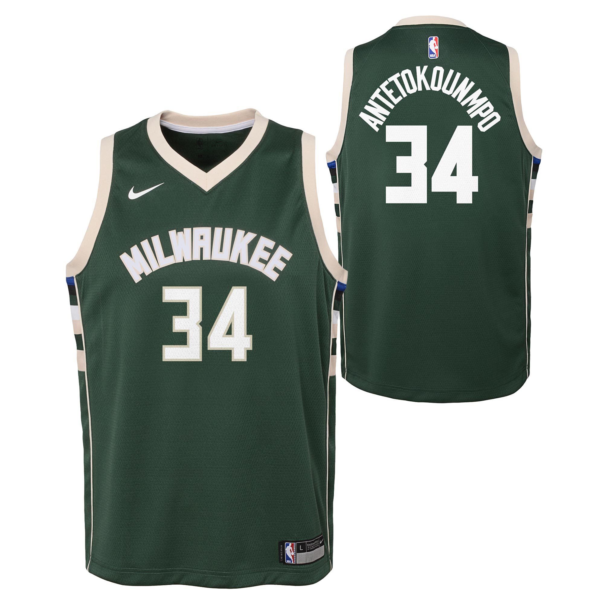 Milwaukee Bucks Icon Swingman Jersey – Giannis Antetokounmpo – Youth