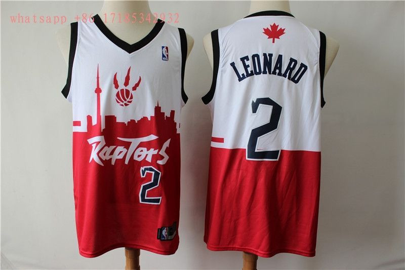 Toronto Raptors Kawhi Leonard #2 2020 NBA New Arrival White And Red Jersey