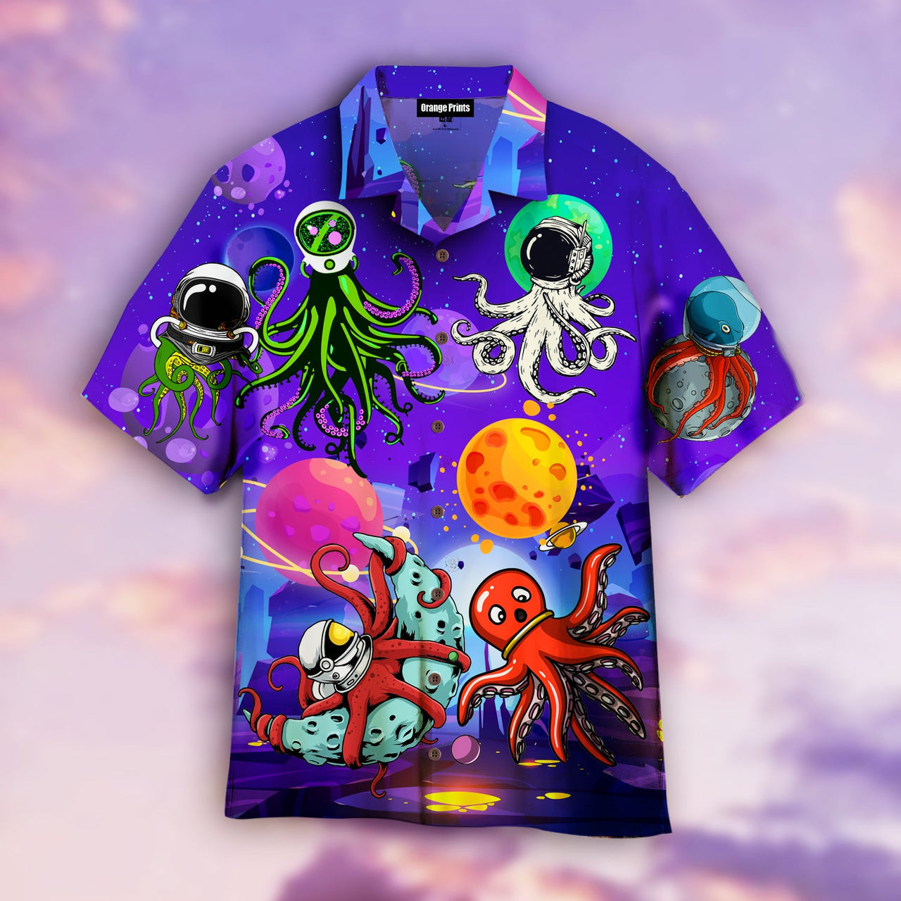 Funny Octopus Space Aloha Hawaii Shirts Unisex Ha55338