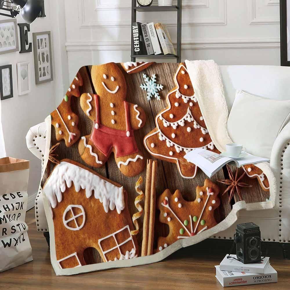 X-Mas Bake Cookies Blanket Christmas Decoration Ideas