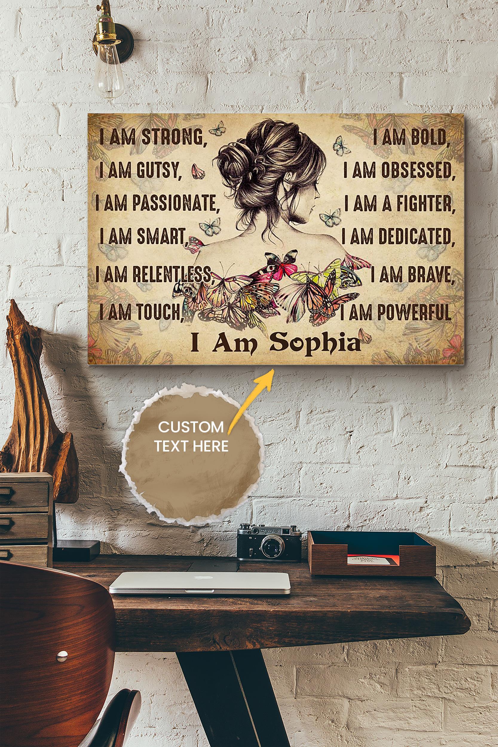 Women Personalized Poster – Women Wall Art – Gift For Home Decor Housewarming Wrapped Canvas