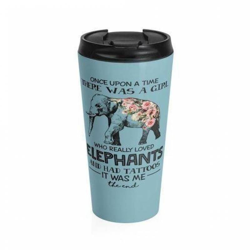 Artsyhomes [Tumbler] Elephants Travel Mug Vacuum Sealed Tumblers1441