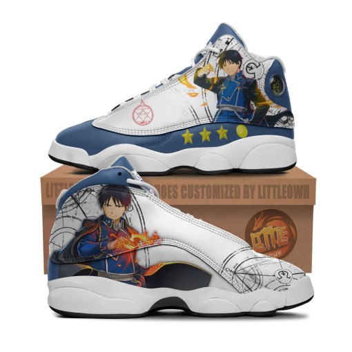 Roy Mustang Sneakers Custom Anime Fullmetal Alchemist Personalized Name Air Jd13 Shoes