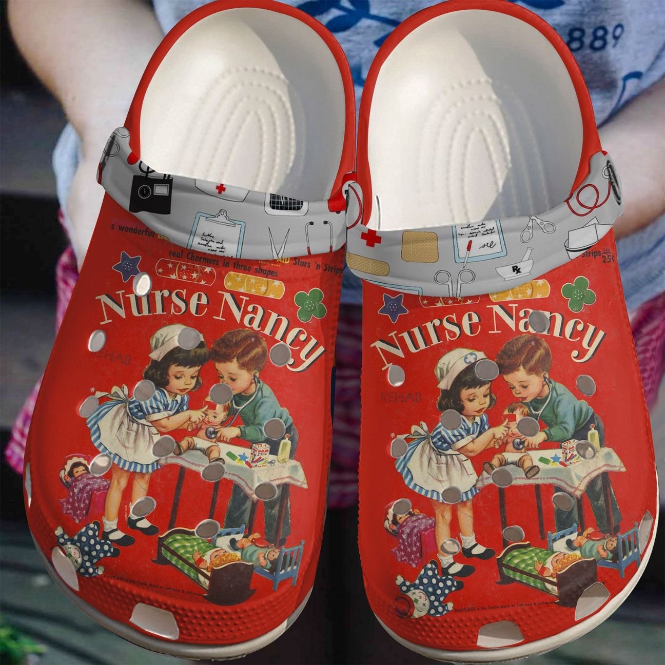 Nurse Personalize Clog, Custom Name, Text, Fashion Style For Women, Men, Kid, Print 3D Nurse Nancy