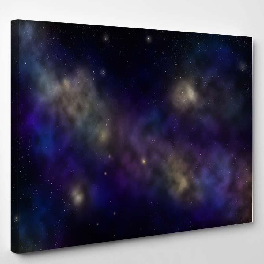 Universe Stars Nebula – Galaxy Sky And Space Canvas Print