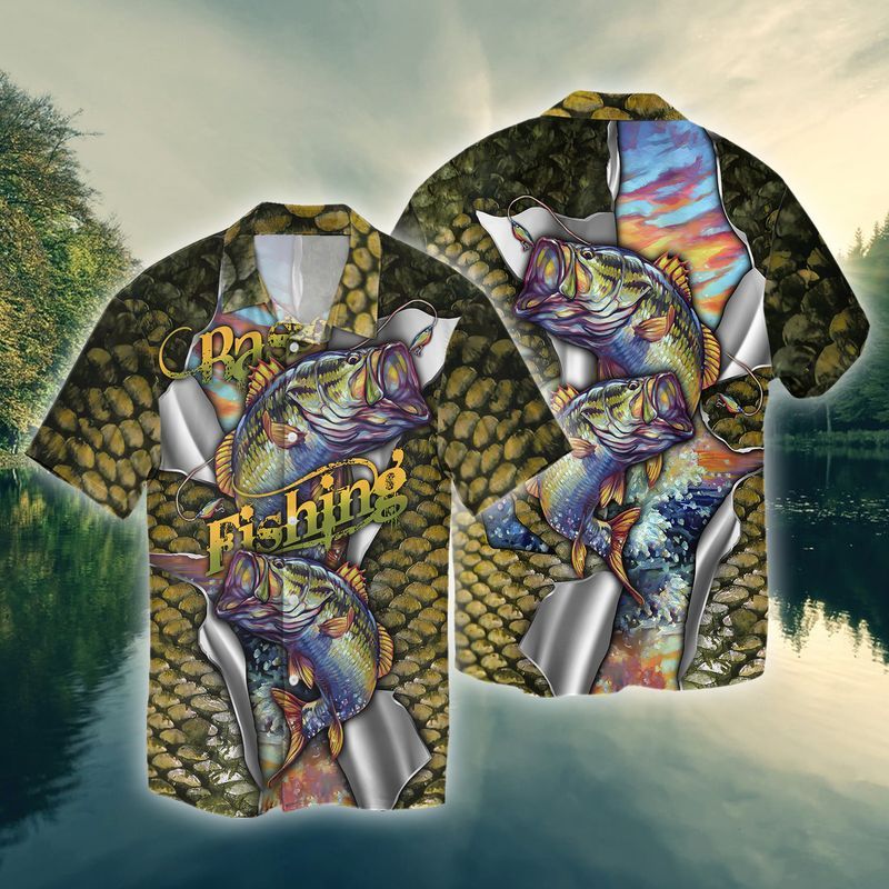 Largemouth Bass Fishing For Fisherman Full Print Hawaii Shirt Ha86745