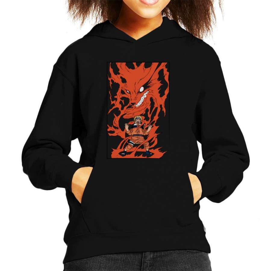 Naruto Nine Tailed Fox Rage Kid’s Hooded Sweatshirt