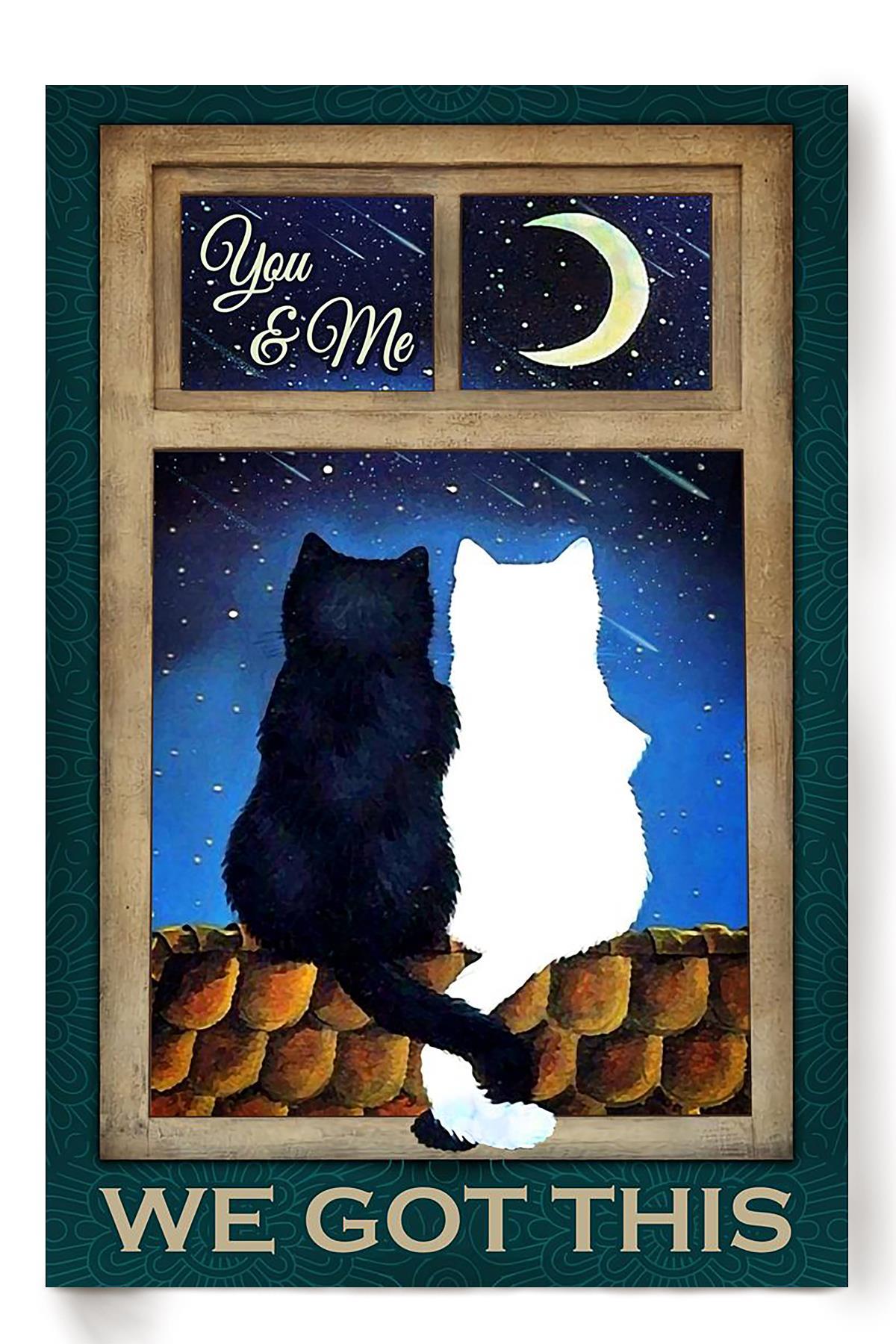 Cat Love Animal Wall Art Gift For Cat Lover International Cat Day Kitten Foster Valentine Day Poster