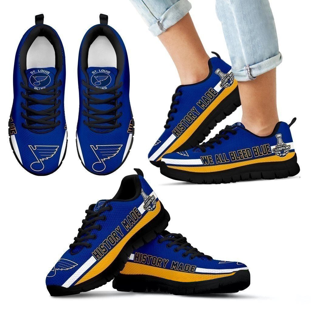 History Made St. Louis Blues Champions 2019 Kid’s Sneakers