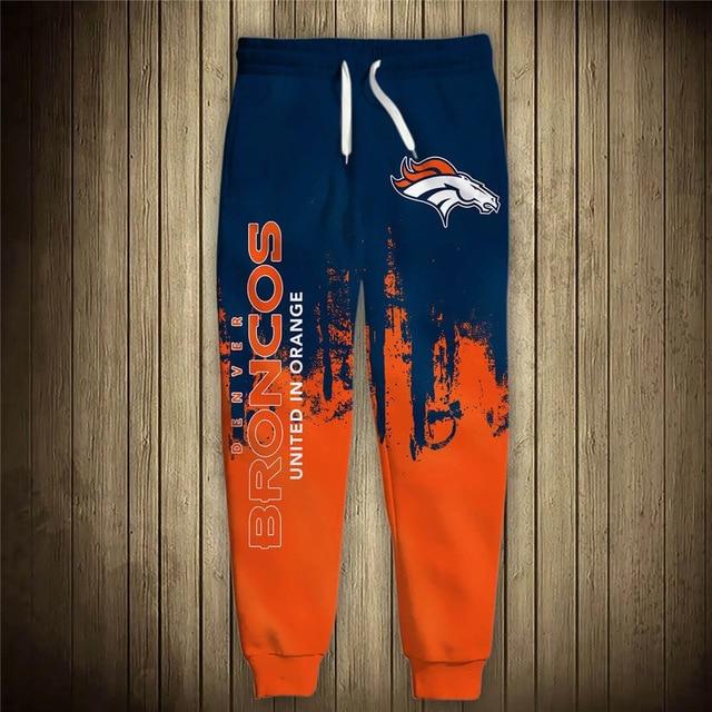 Men’S Denver Broncos Sweatpants Printed 3D