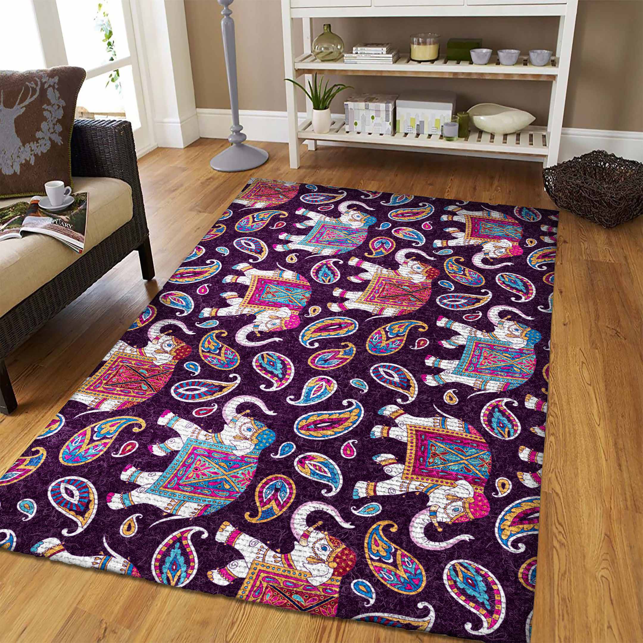 Bohemian Elephant Rug Rcdd81F25760