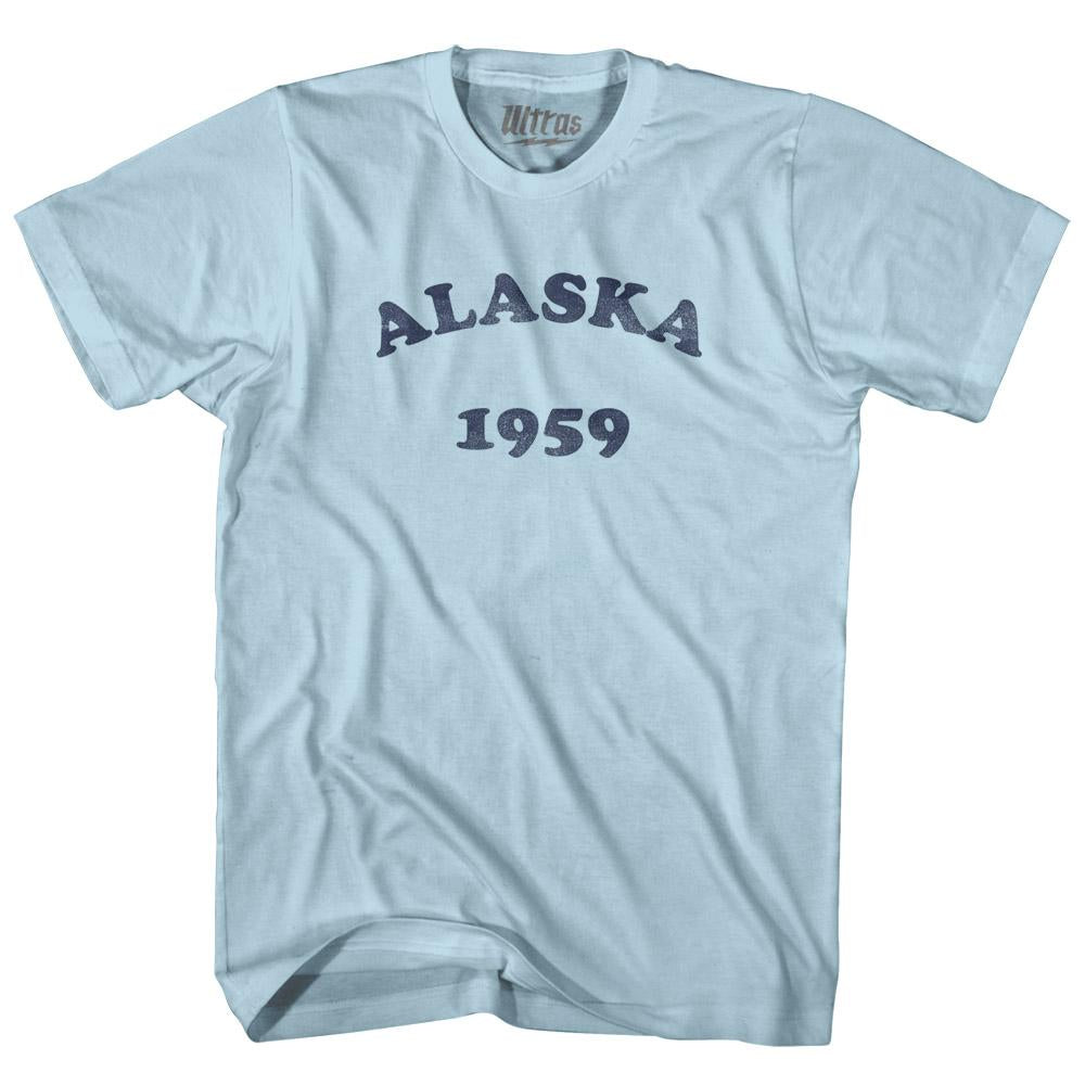 Alaska State 1959 Adult Cotton Vintage T-shirt