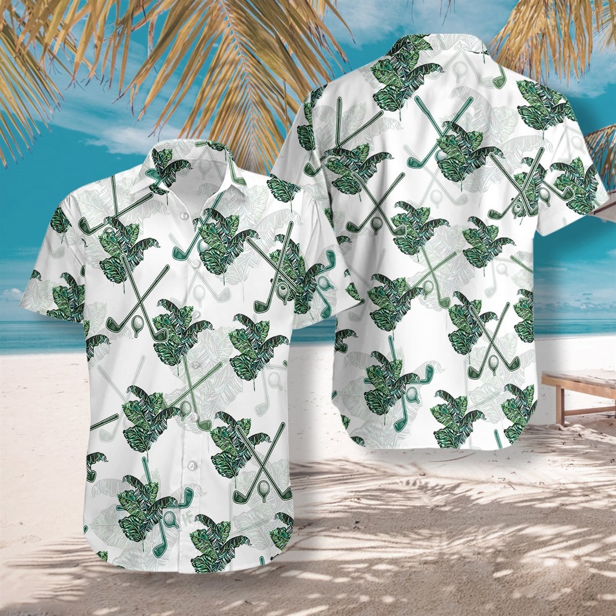 Tropical Golf All Over Printed Hawaiian Shirt Ha108559