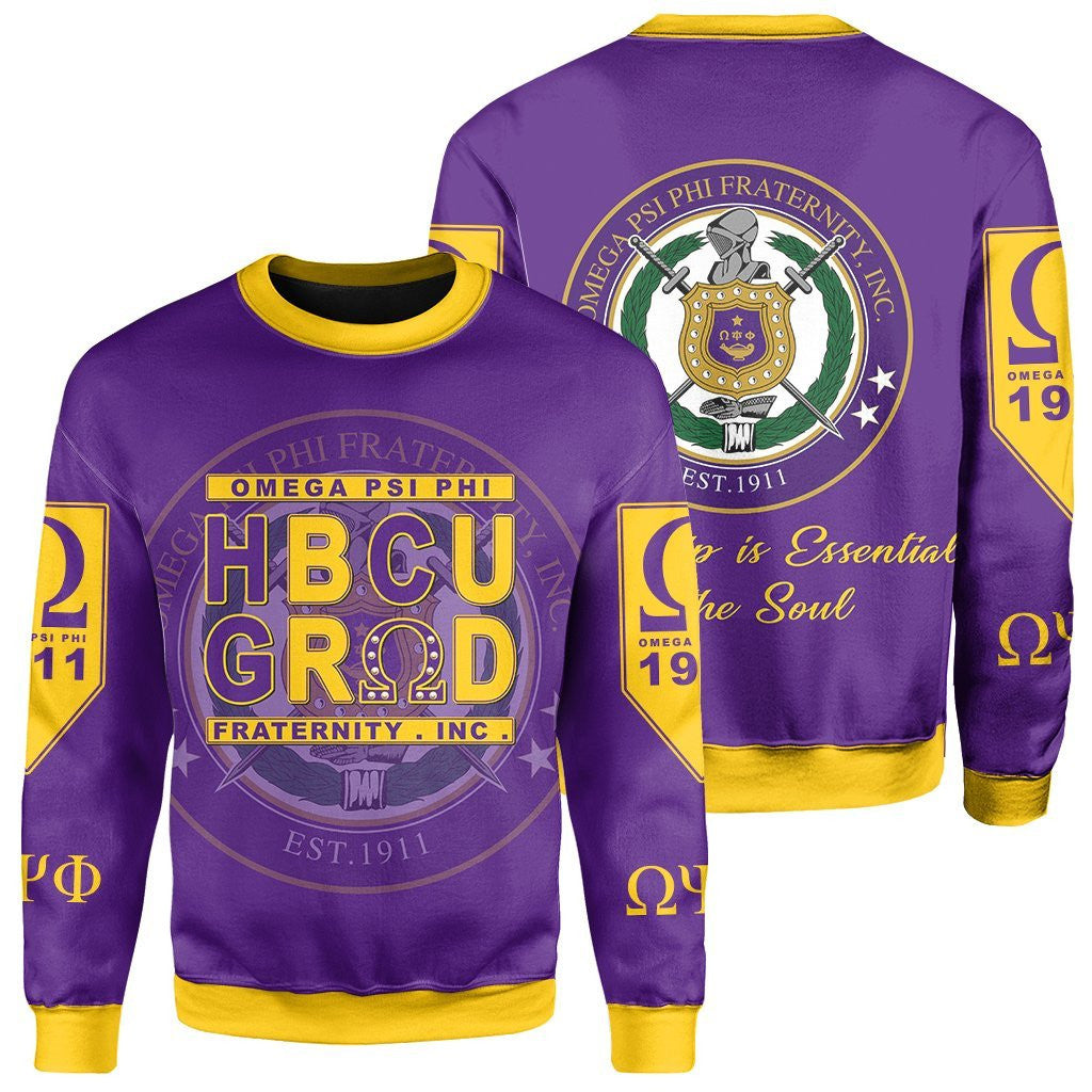 Fraternity Sweatshirt – Omega Psi Phi Sweatshirt Hbcu Style J1