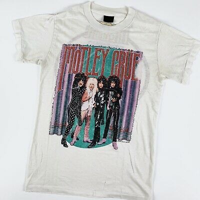 1985 Motley Crue Theatre Of Pain Vintage Band Tour Rock Shirt 80s 1980s Maiden 3307