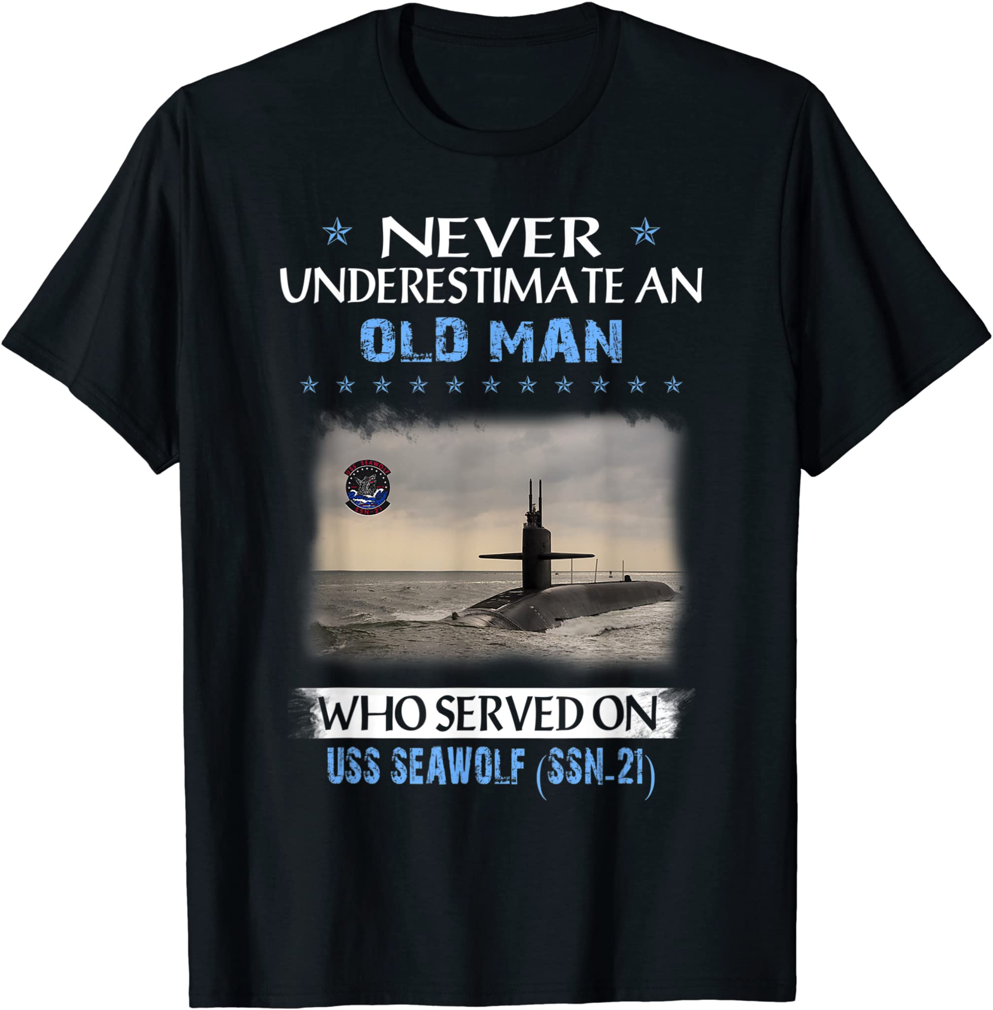 USS Seawolf SSN-21 Submarine Veterans Day Father Day T-Shirt