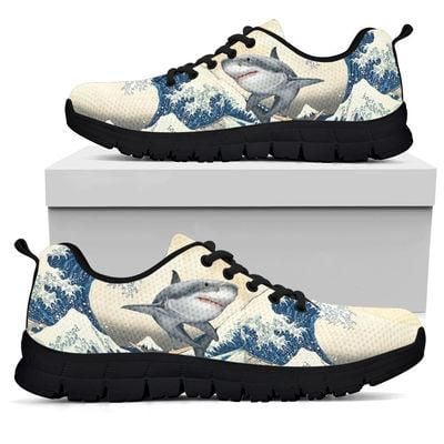 Shark Beach Sneakers Shoes For Women, Shoes For Men Sneaker Custom Shoes