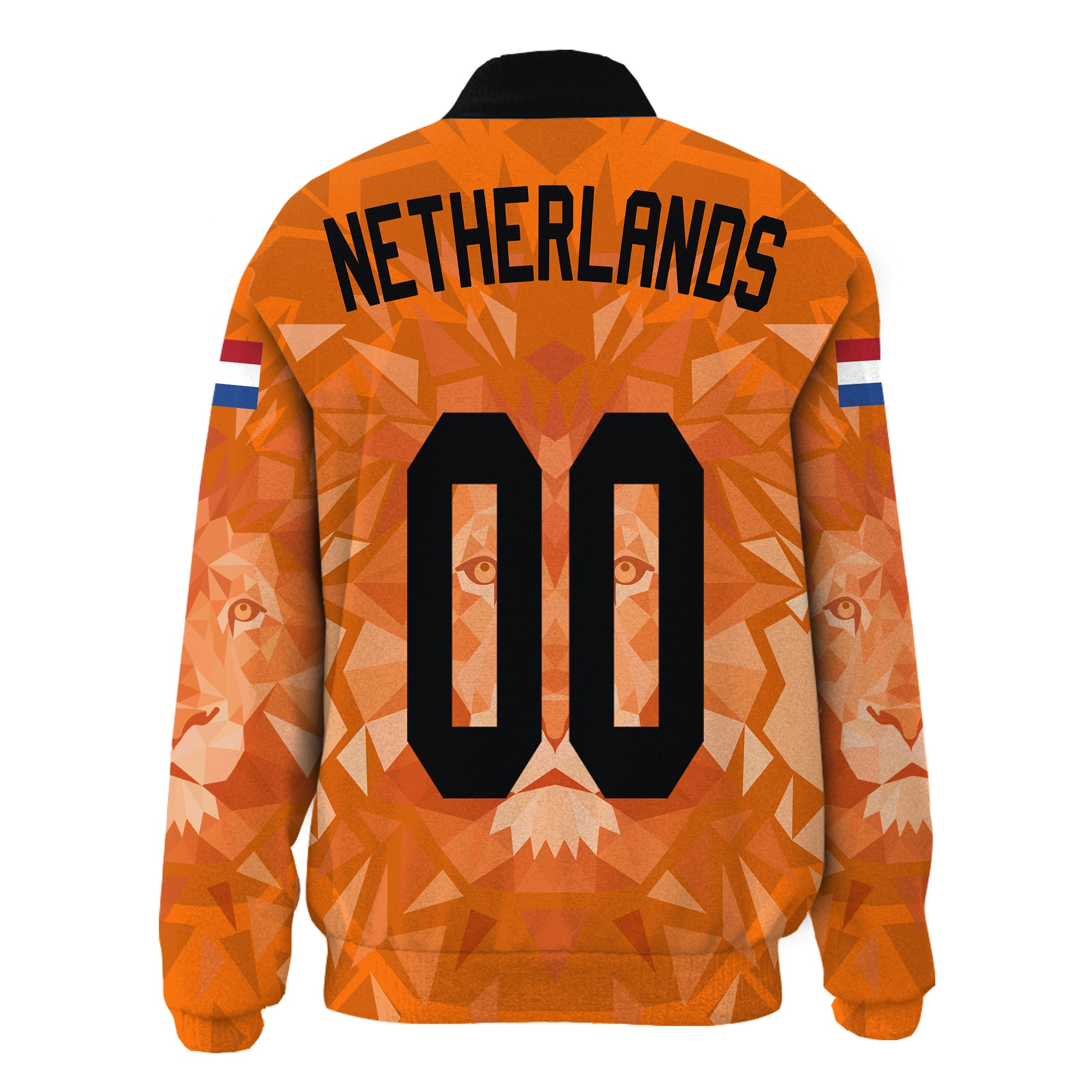 (Custom) Netherlands Lion All Over Print Thicken Stand-Collar Jacket Euro Soccer A27