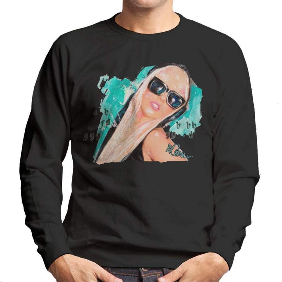Sidney Maurer Original Portrait Of Lady Gaga Shades Men’s Sweatshirt