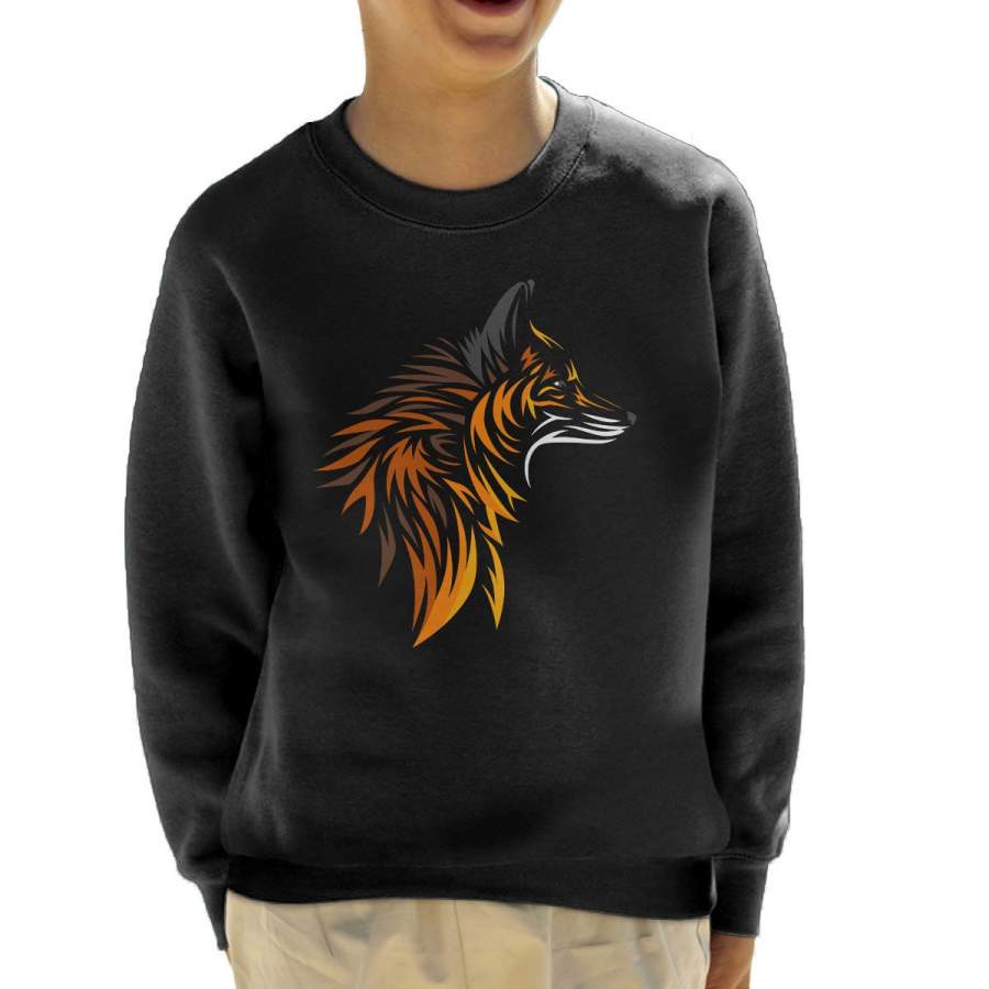 Fox Cutout Print Kid’s Sweatshirt