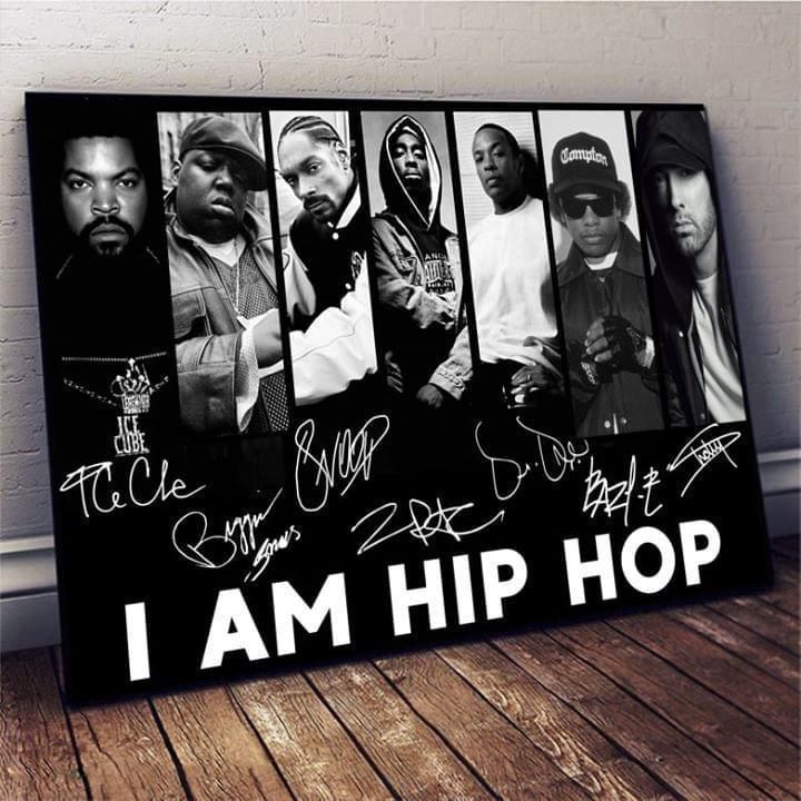 I Am Hip Hop Rappers Ice Cube Snoop Dogg Tupac Eminem Poster Canvas poster canvas poster canvas poster canvas