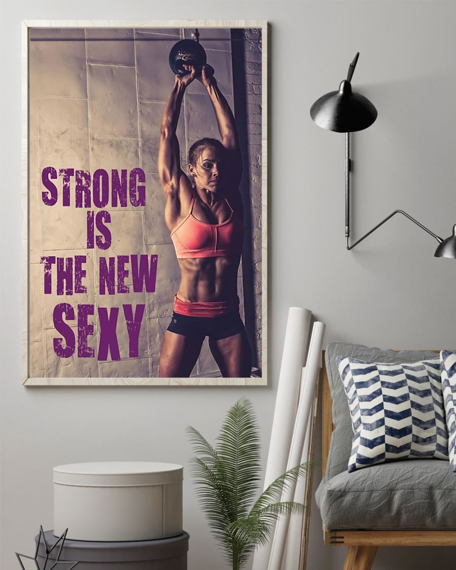 Fitness Strong Vertical Canvas And Poster | Wall Decor Visual Art