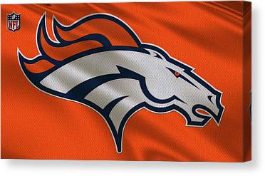 10 Denver Broncos Uniform Joe Hamilton Canvas Print