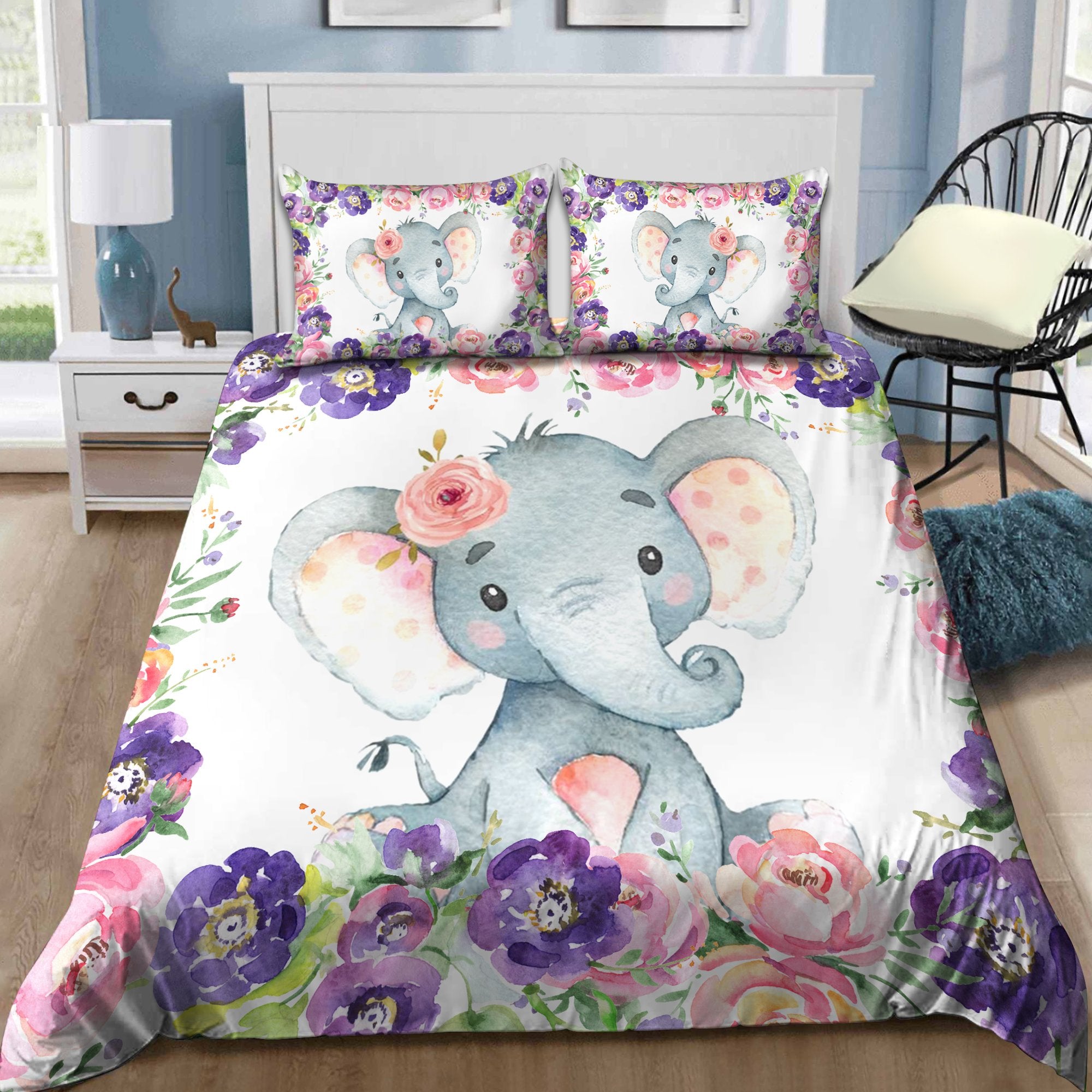 Tmarc Tee Lovely Elephant Bedding Set