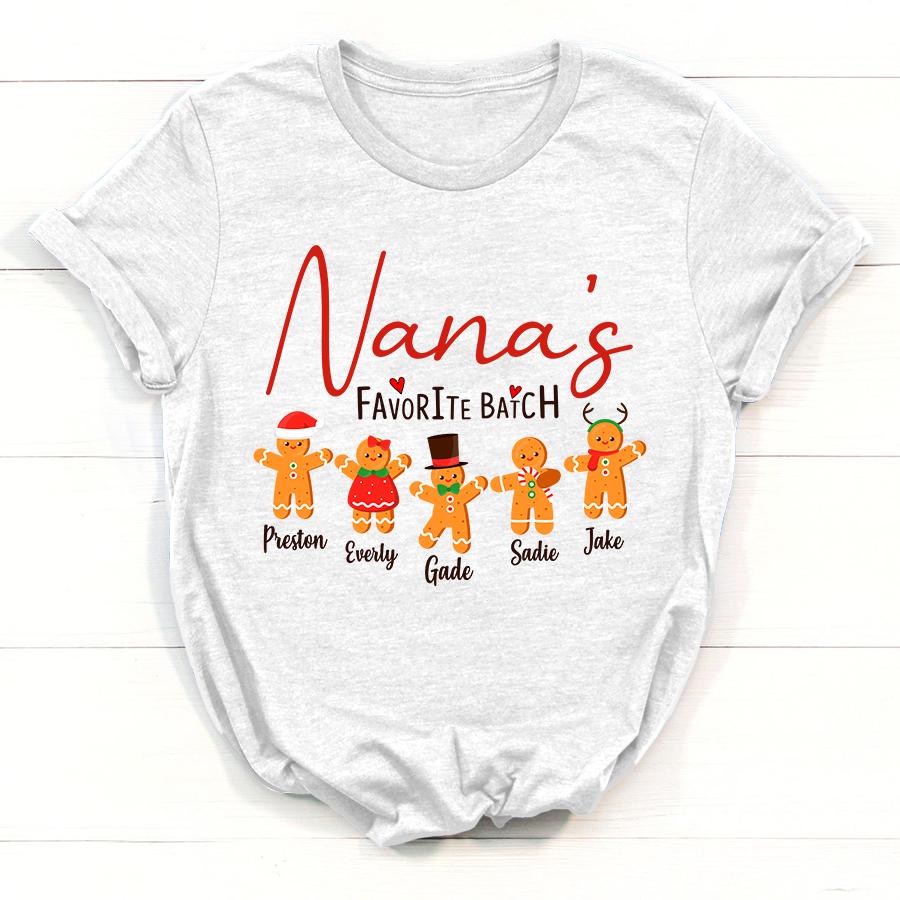 T-Shirt, Nana Favorite Batch Shirt, Custom Nana Gift Shirt, Christmas Shirt