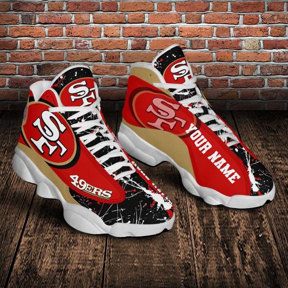 Gift Ideas San Francisco 49Ers White Jordan 13 Shoes