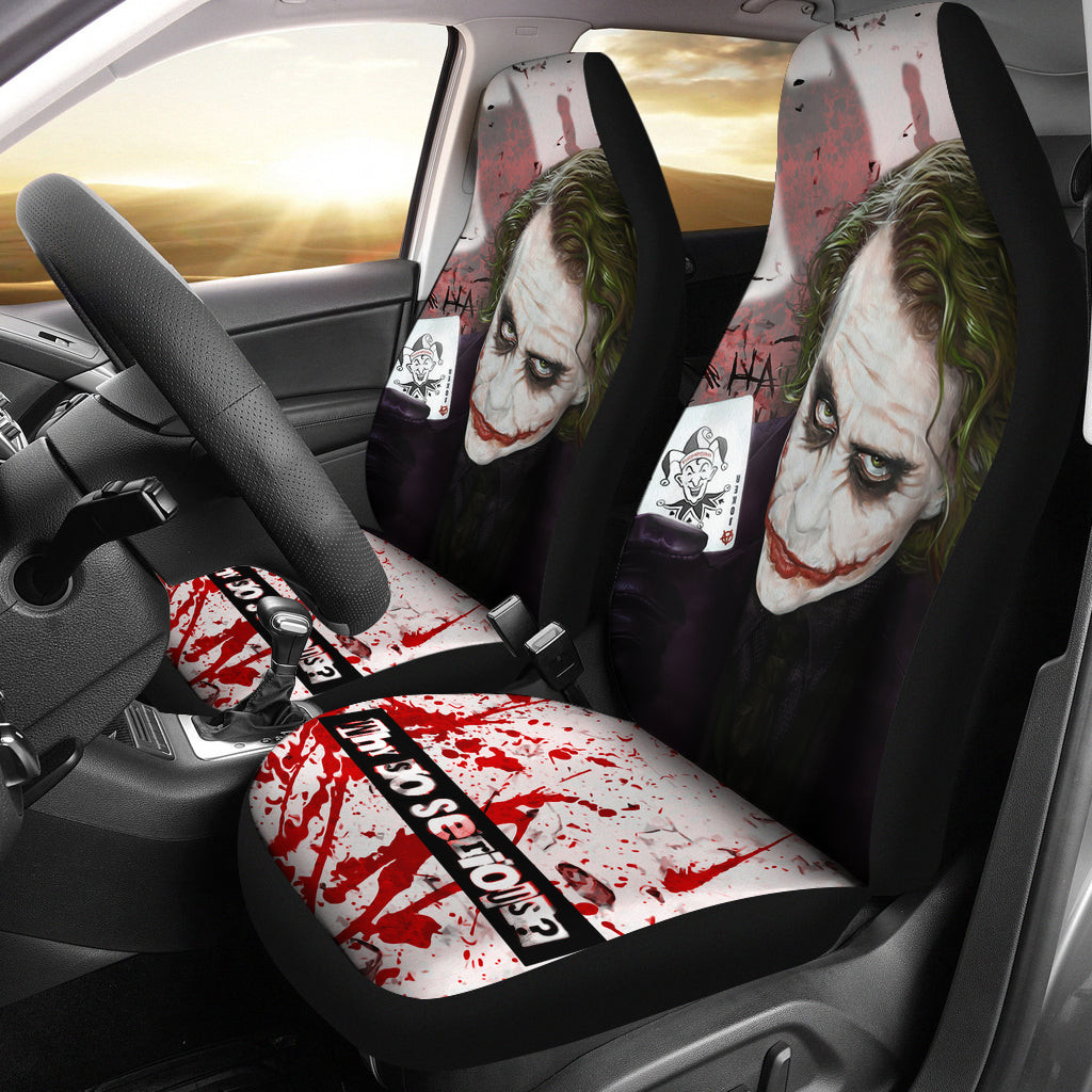Peckshirt Joker The Clown Car Seat Covers Movie Car Accessories Custom For Fans At22062402 - Print In Your Way