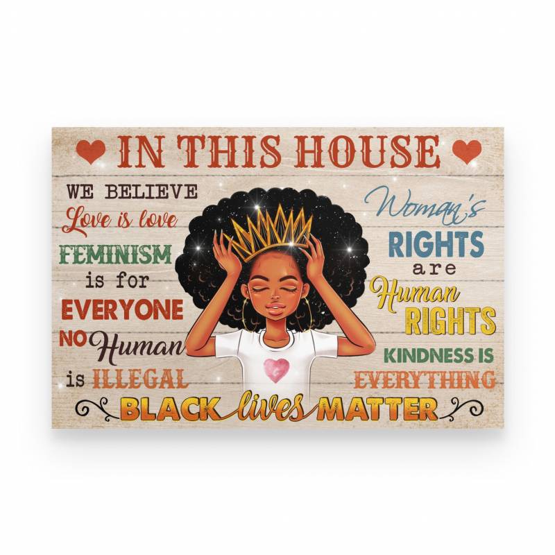 Black lives matter black girl poster Gsge