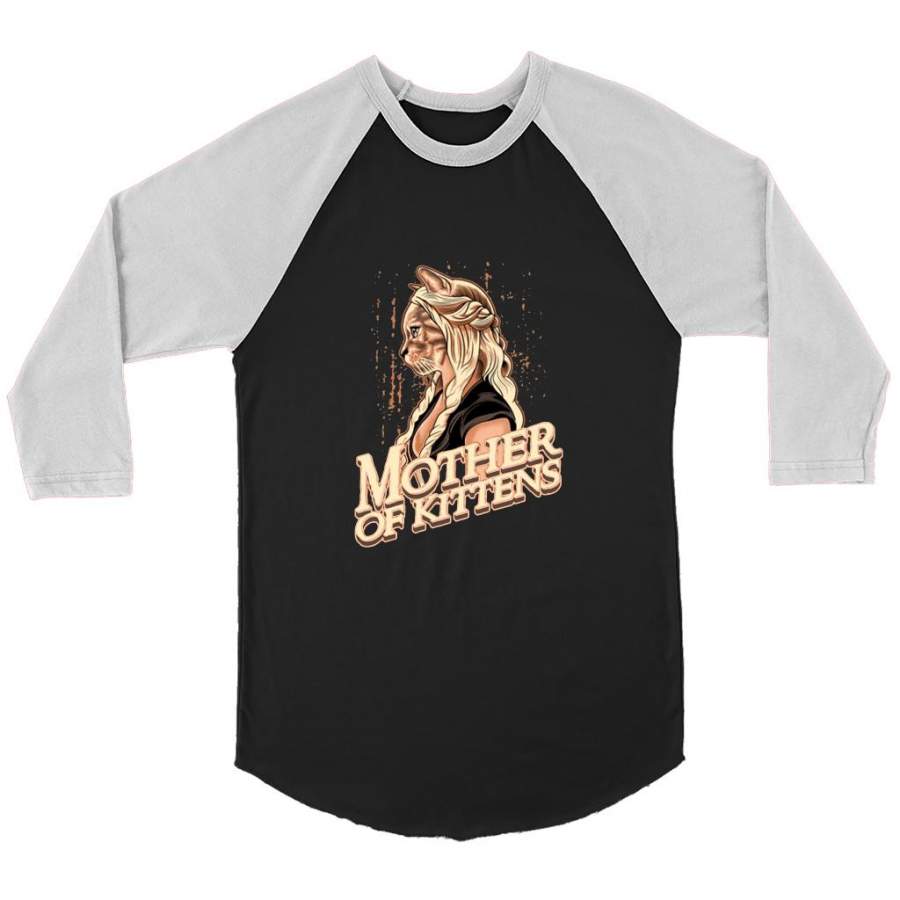 Mother Of Kittens – Canvas 3/4 Raglan Shirt