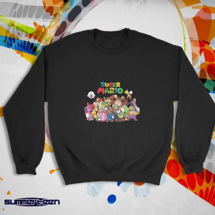 Super Mario All Characters Women’S Sweatshirt