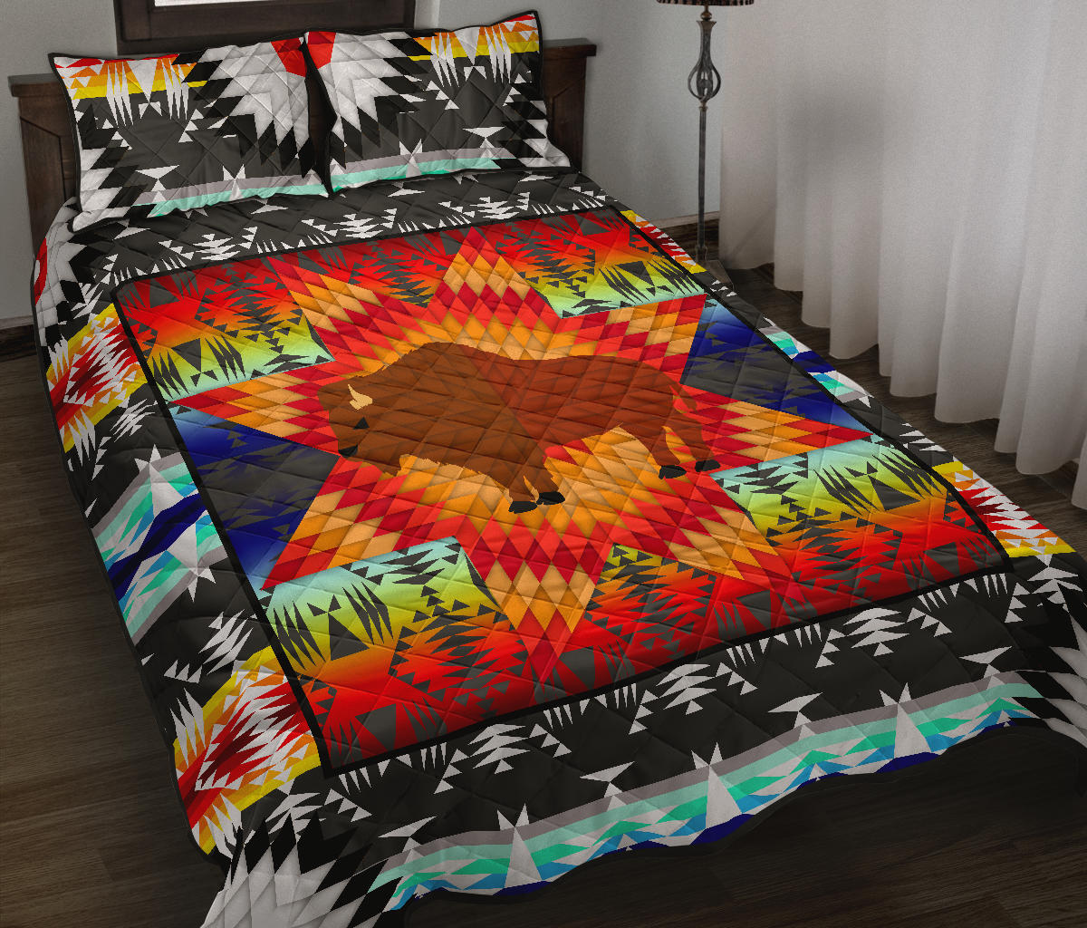 Standing Buffalo Star Quilt Set