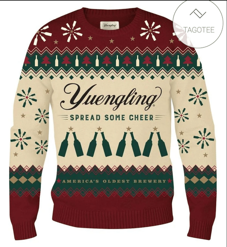 Yuengling Spread Your Cheer Ugly Christmas Sweater For Women Men Couple Family Funny Cute T-Shirt