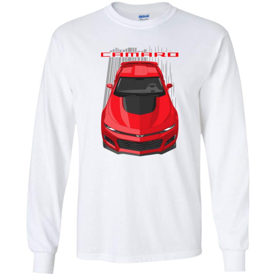 AGR Camaro 6th gen ZL1- Red Long Sleeve T-Shirt