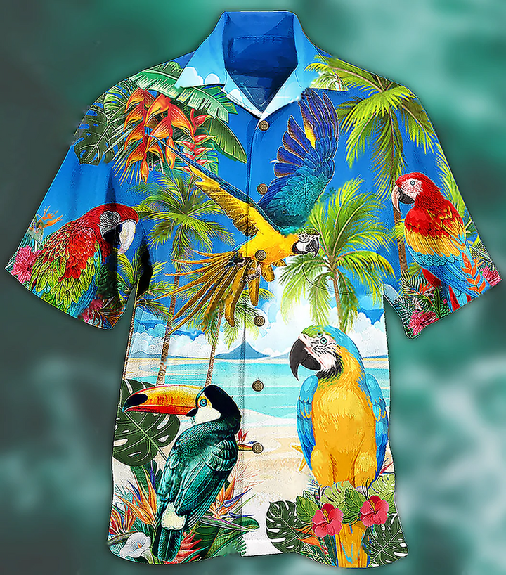 Parrots High By The Beach Hawaii Shirt Ha12374