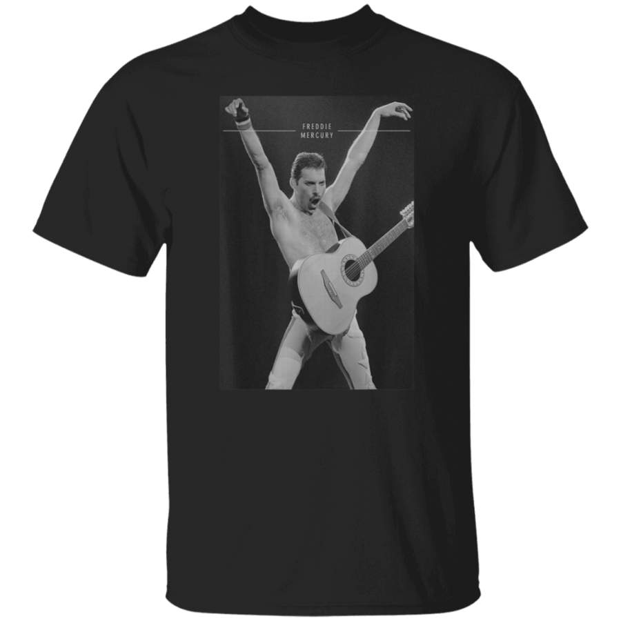 Freddie Mercury Official Live Arms Guitar  TShirt