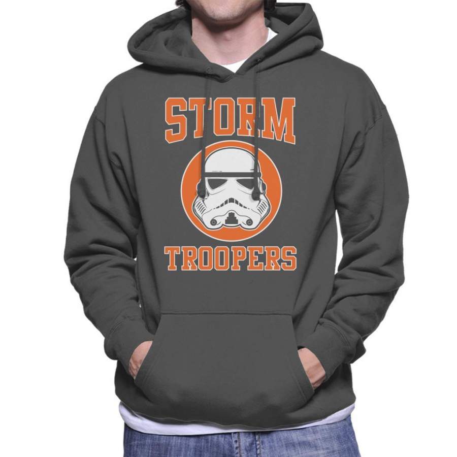 Original Stormtrooper Orange College Text Men’s Hooded Sweatshirt