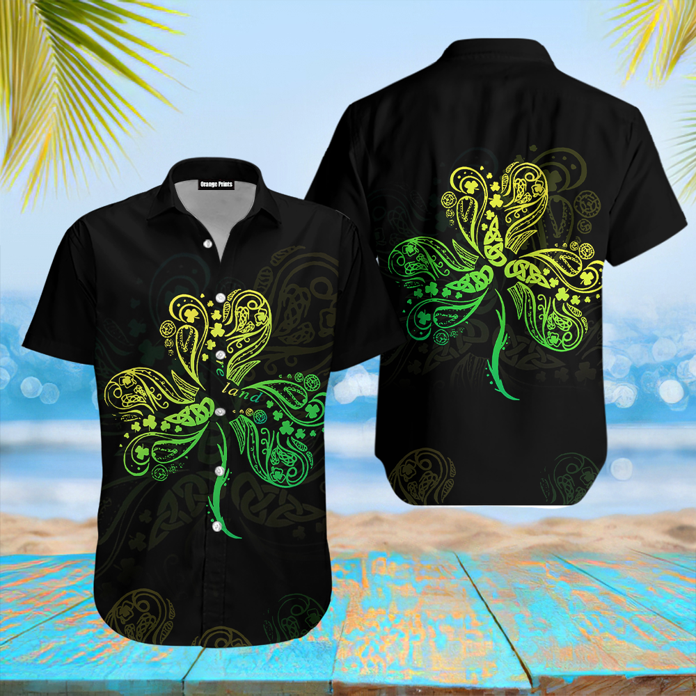 Irish Saint Day Shamrock Celtic Cross Hawaii Shirt For Men Women Adult Ha79953