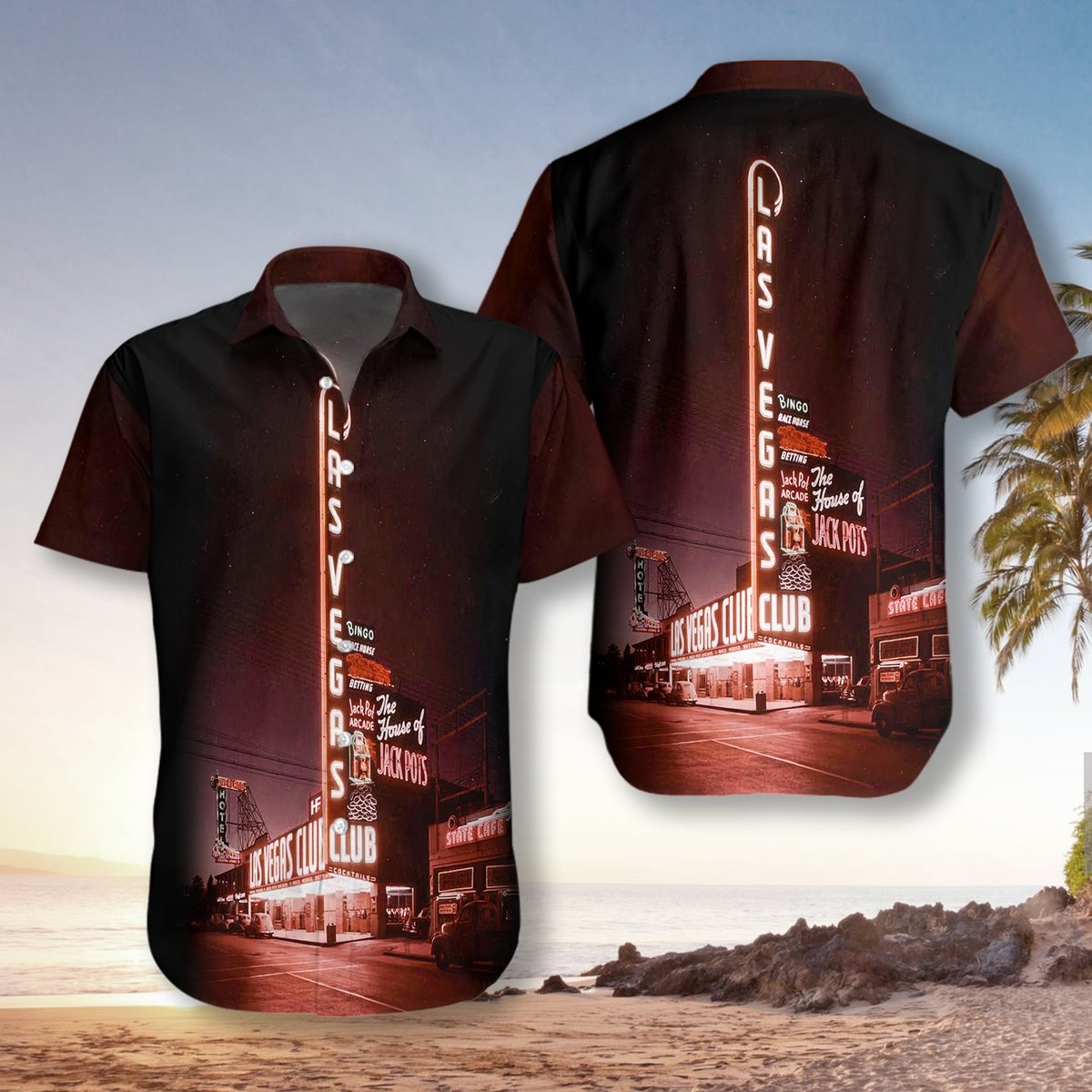 Las Vegas At Night Hawaii Shirt Ha58726