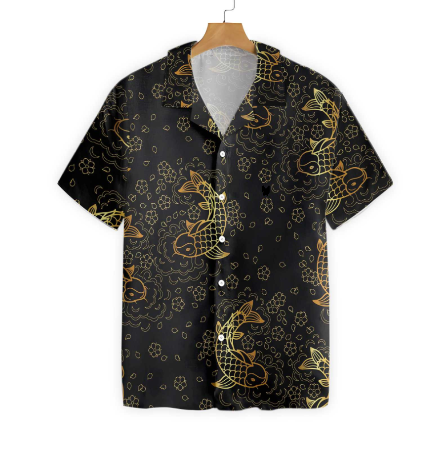 Koi Fish Seamless Hawaiian Shirt Ha16588