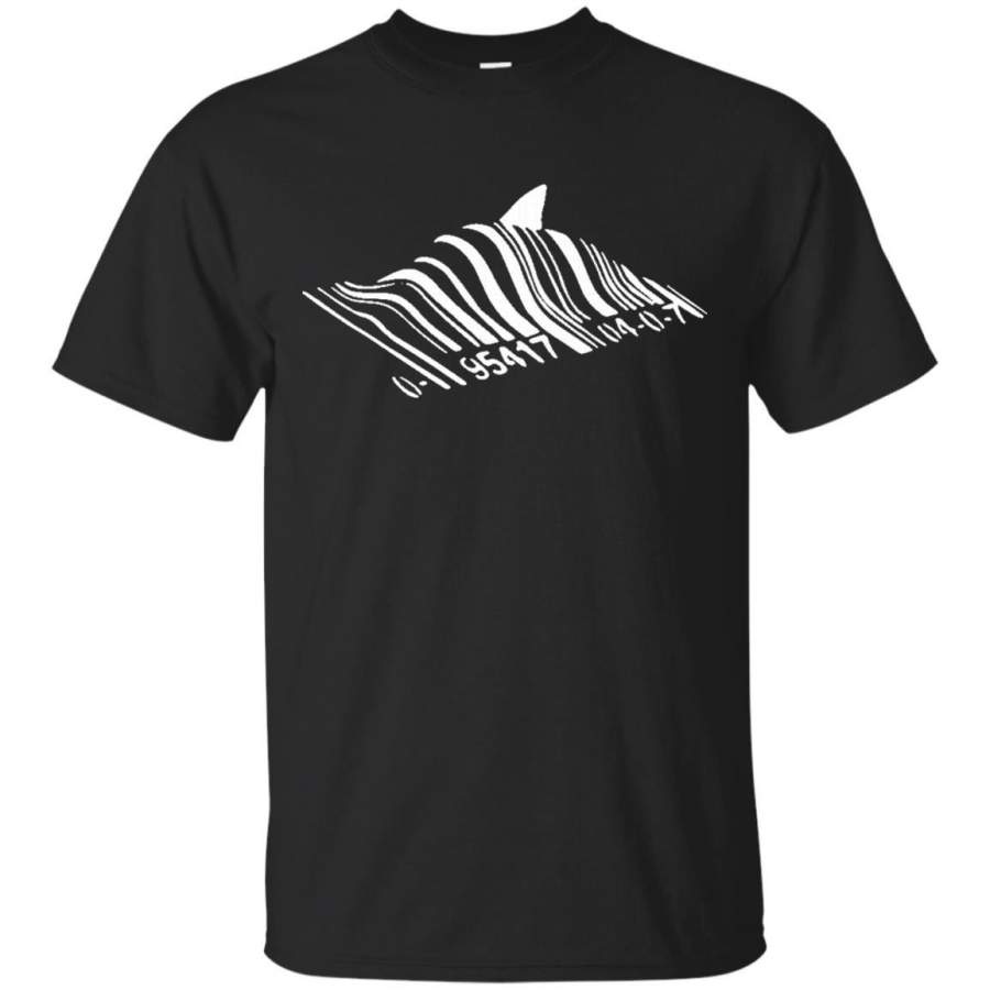 Banksy Inspired Shark Bar code T-Shirt