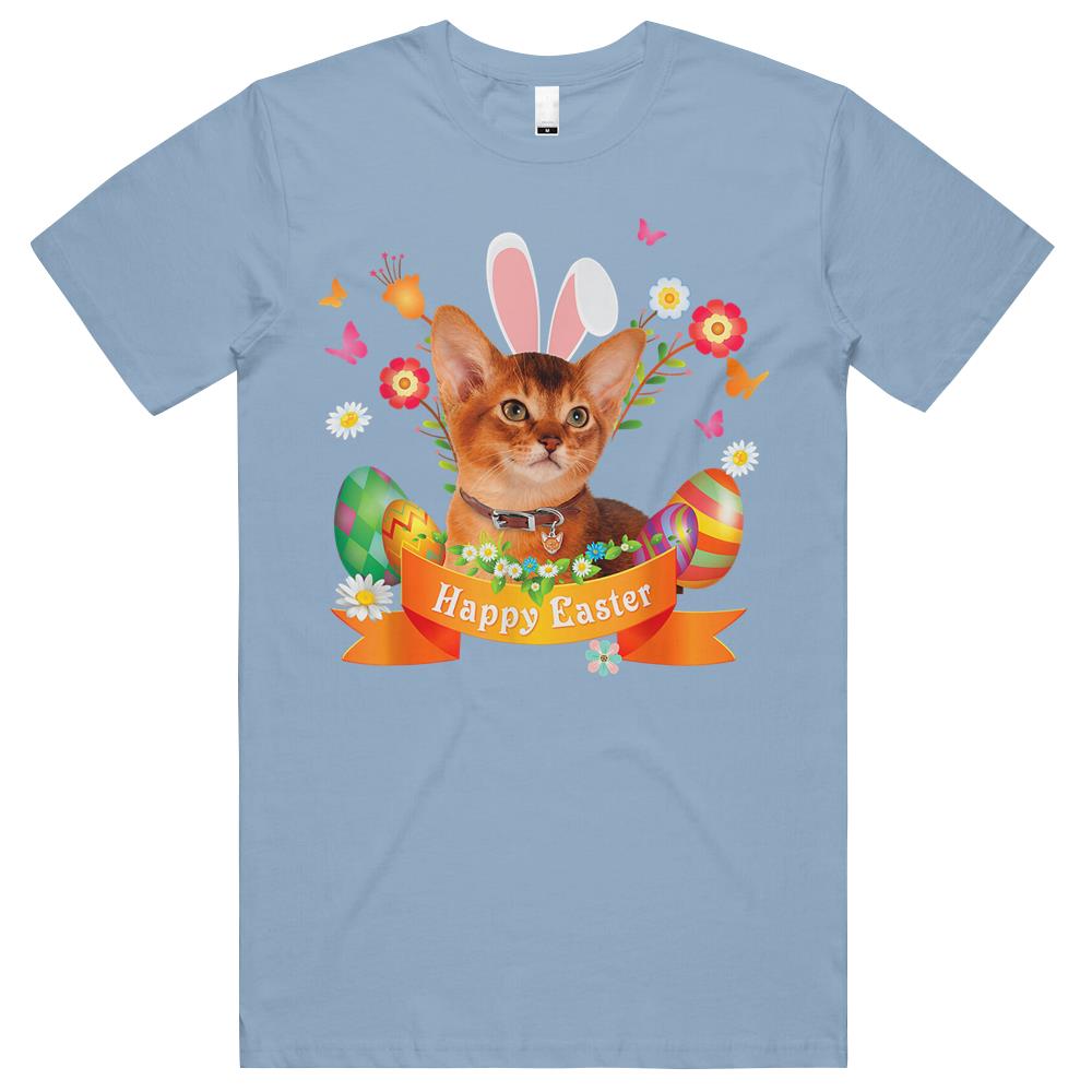 Bunny Abyssinian Cat Happy Easter Day Lover Egg Hunt Lovely T Shirts