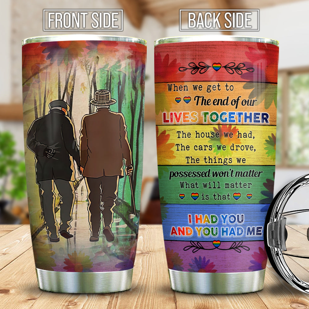 Live Together Forever G Couple Lgbt Ablz1809006Z Stainless Steel Tumbler