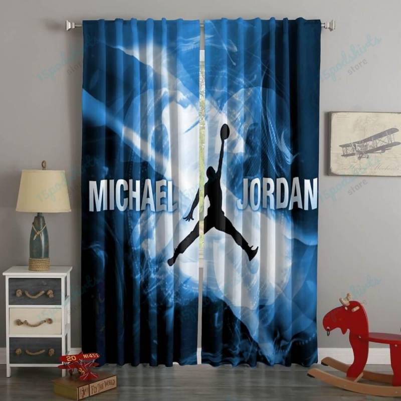 3D Printed Michael Jordan Style Custom Living Room Curtains